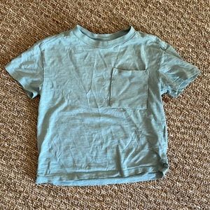 H&M dusty blue cotton tee kids 5-6